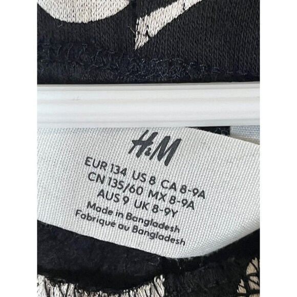 H&M Ghost Joggers 8 Black Festive Holiday Halloween Classic Retro Preppy Modern - Picture 2 of 8